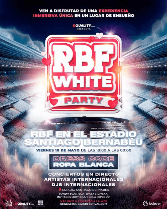 Entradas de segunda mano para RBF White Party Madrid